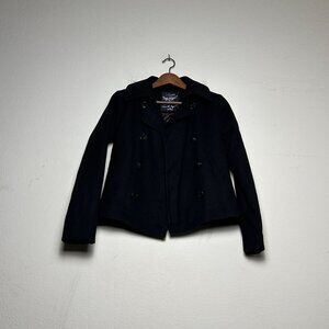 Levi Coat Jacket Women S Black Quilted Red Lining Outerwear Classic Short Prep